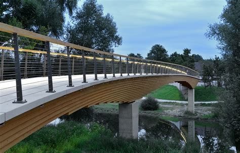 96 Metre Long Wooden Bridge Designed For The River Wood Magazine