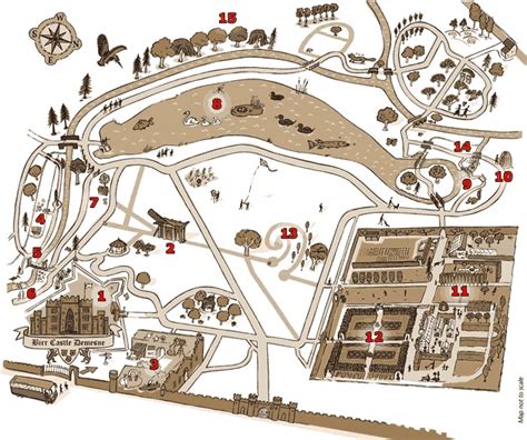 Map Of Birr Castle Demesne There Has Been A Norman Castle On This Site