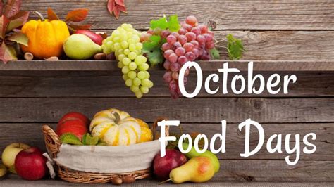 October Food Holidays List Of National Food Holidays This Month