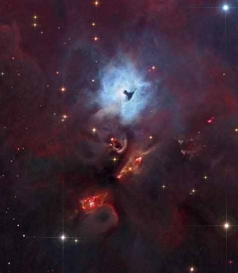 South Of The Large Star Forming Region Known As The Orion Nebula Lies