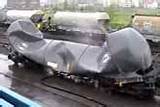 Railroad Tank Car Vacuum Implosion Images