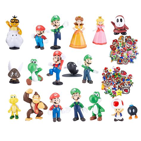 Buy 18pcs Mario Mini Action Figures For Boys Mario Brothers Series