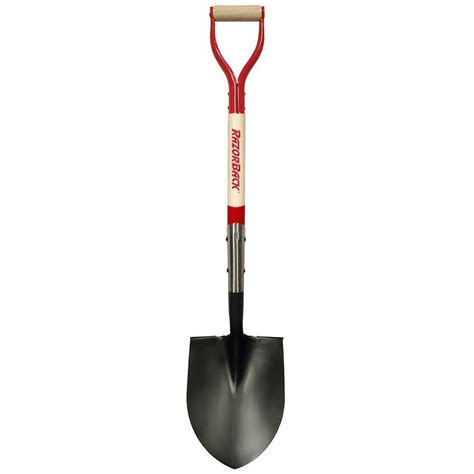 Razor Back 30 In Wood D Handle Digging Shovel 43201 The Home Depot
