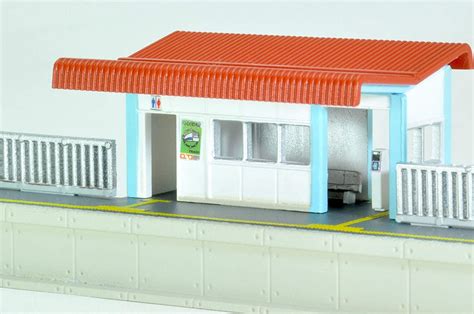 Tomytec 138 3 Station G3 Diorama Structure Sunset Blue Train