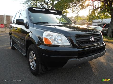 2003 Nighthawk Black Pearl Honda Pilot Ex L 4wd 53328124 Photo 2