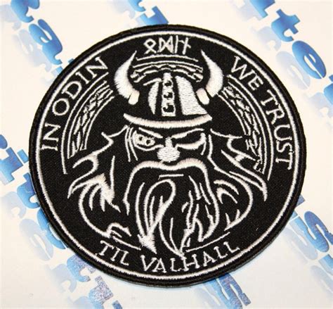 Morale Patch In Odin We Trust Til Valhalla Vikings Mad Max Embroidered