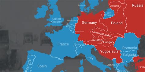 Europe Map Before World War 1 Map