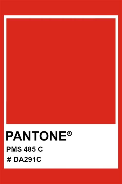 Pantone 485 C Pantone Color Pms Hex Pantone Red Pantone Colour