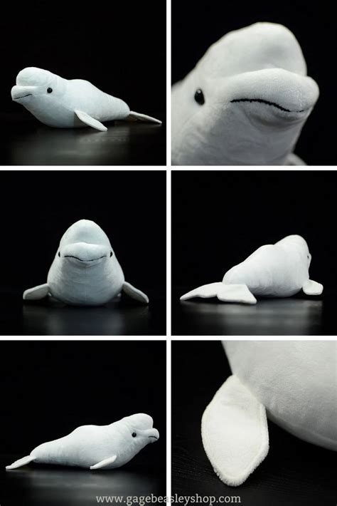 Beluga White Whale Soft Stuffed Plush Toy White Whale Beluga Whale
