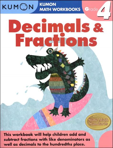 Elementary math is anything but elementary for many people. Decimals & Fractions Grade 4 Workbook | Kumon Publishers ...