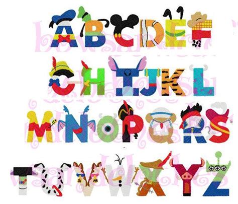 35 Best Disney Letters And Numbers Images On Pinterest Disney