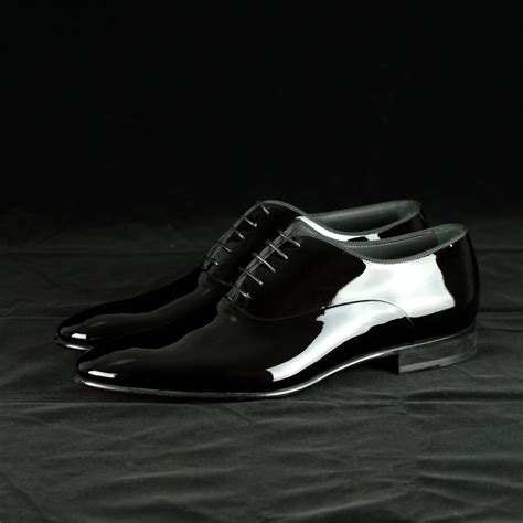 Hugo Boss Patent Leather Oxford Shoes Size 44 Mens Fashion Footwear Dress Shoes On Carousell