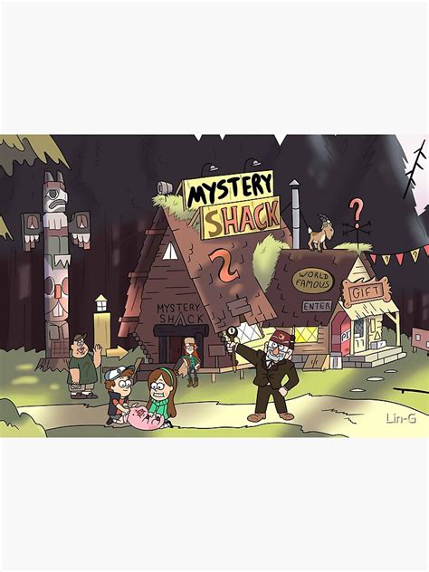 Mystery Shack Poster By Lin G Redbubble