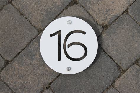 Modern House Number Door Sign 150mm X 150mm Original And Etsy
