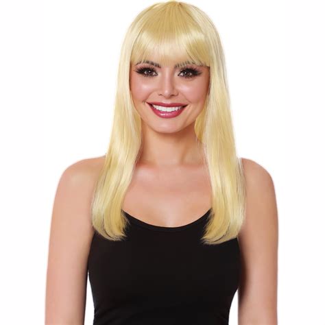 Way To Celebrate Long Blonde Bob Costume Wig For Adult