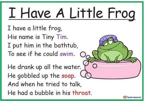 Pin By Jeannie Dodge On Flannel Boards Rhyming Poems For Kids Kids