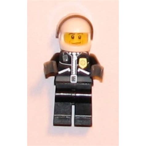 Lego Minifigure Cty242 Police City Leather Jacket With Gold Badge