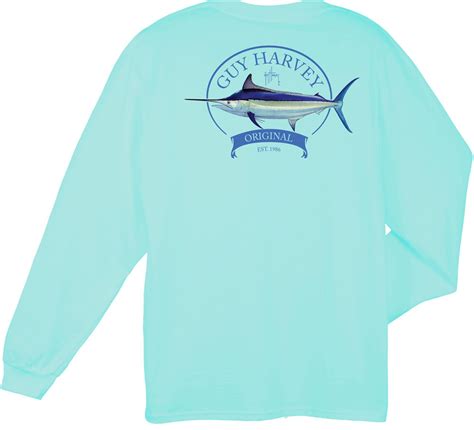 Lyst Guy Harvey Members Only Long Sleeve Shirt In Blue For Men