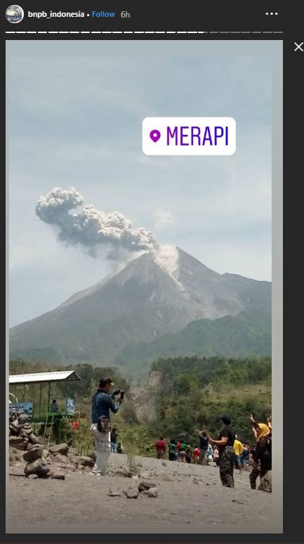 deretan foto dan video gunung merapi meletus yang viral di medsos tribun travel