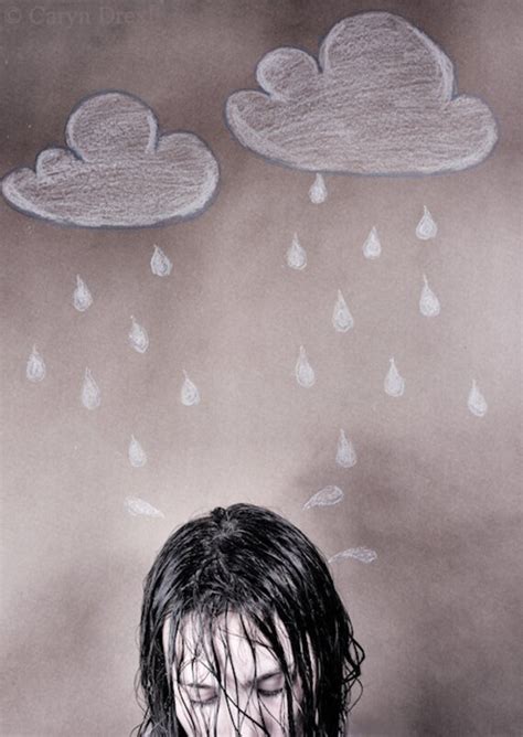 Raindrops Keep Falling On My Head Free Shipping Surreal Photo