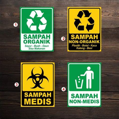 Desain Stiker Sampah Organik Dan Anorganik IMAGESEE