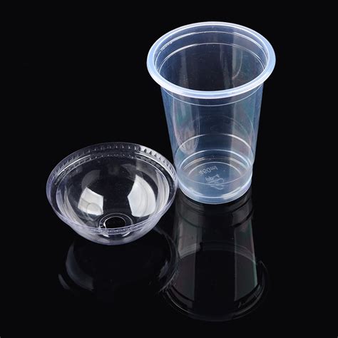 Disposable Clear Plastic Cups With Dome Lids 16oz Tanga