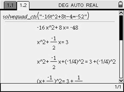 Solve the equation below using the method of completing the square. Completing the Square Quadratic Solver - ticalc.org