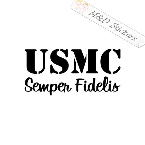 Us Marine Corps Semper Fi 45 30 Vinyl Decal In Different Colors