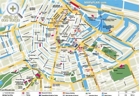 What To Do In A Week Diagram With Scale Amsterdam Top Tourist Attractions Map Amsterdam Map
