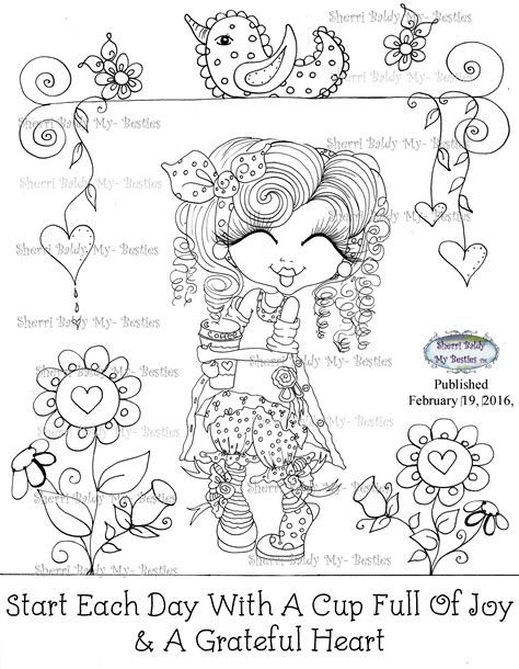 Instant Download My Besties ~ Coloring Book Printable Page That You Can