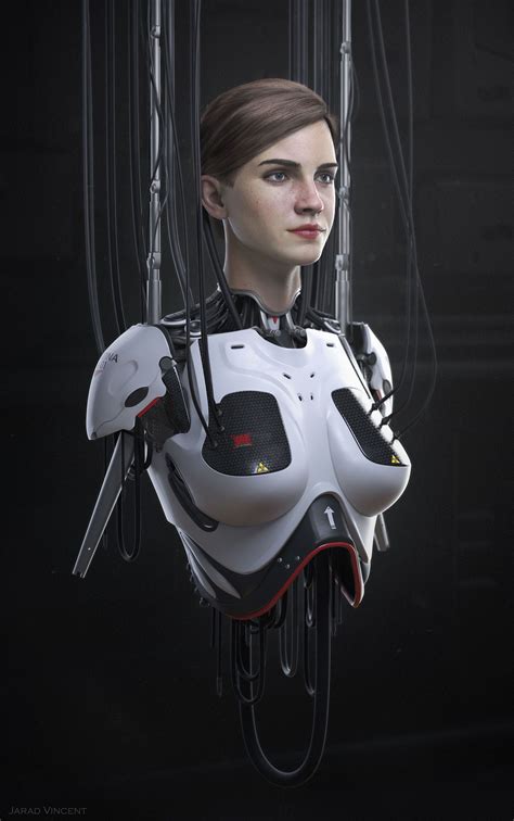 Android Girl By Jarad Realistic D Cgsociety Cyborg Girl