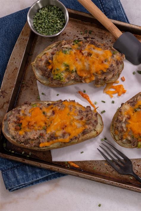 Easy Loaded Twice Baked Potatoes Recipe The Protein Chef