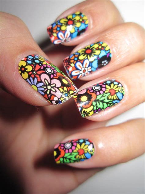 Hippie Chic Hippie Nails Chic Nails Flower Nail Art