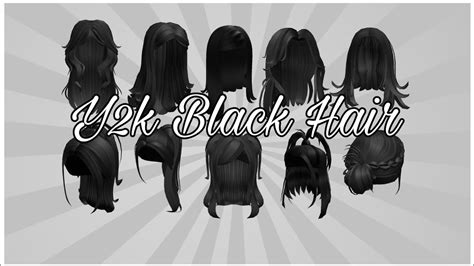 Y2k Black Hair Codes For Roblox Aruiiella Youtube