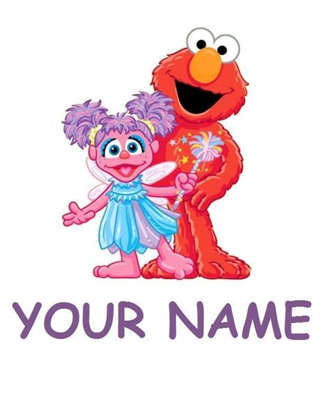 By regions or by organs systems. Abby Cadabby Elmo #5 personalized Iron on Transfer 5x7 ...