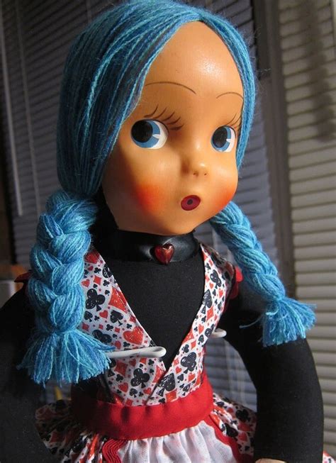 Vintage Celluloid Plastic Mask Face Polish Style Cloth Doll
