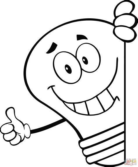 Choose from over a million free vectors, clipart graphics, vector art images, design templates, and illustrations created by artists worldwide! Smiling Cartoon Light Bulb Giving a Thumb up coloring page ...