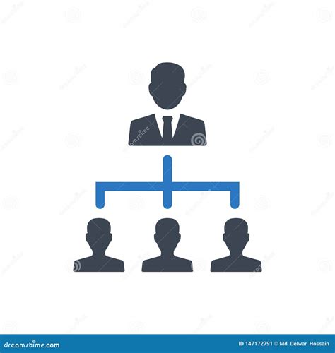 Business Hierarchy Structure Icon Stock Vector Illustration Of