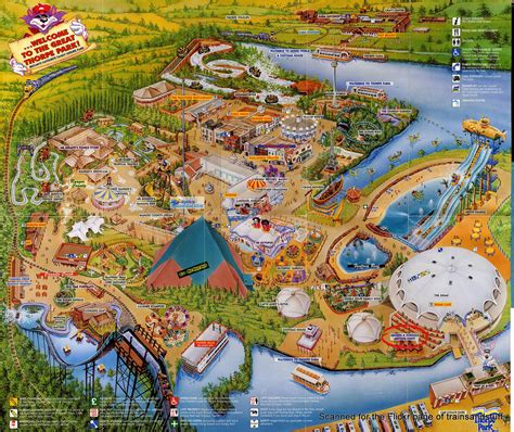 Thorpe Park Map From 1997 Trainsandstuff Flickr