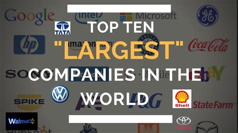 Top 10 Biggest Companies In The World Youtube