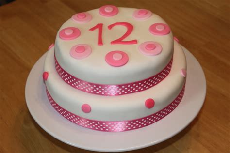 Pink Polka Dot Birthday Cake CakeCentral Com