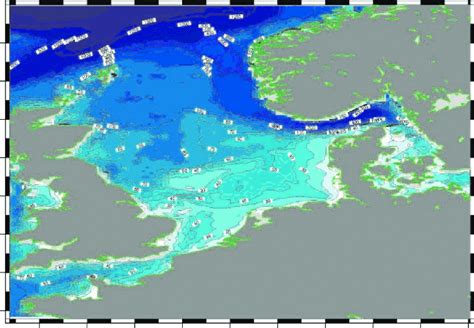 Topography Of The North Sea M Download Scientific Diagram
