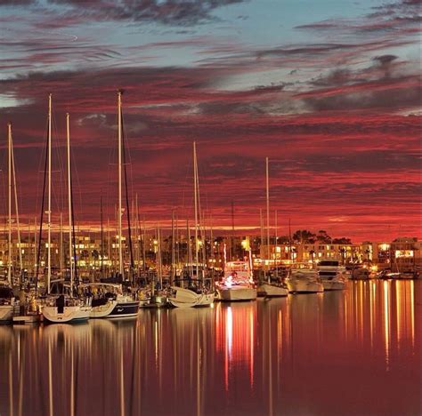 Sunset In Marina Del Rey Ca So Beautiful New York Skyline