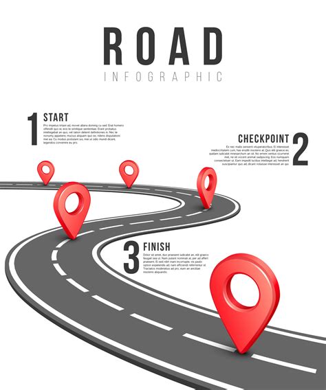 Road Infographic Vector Template By Microvector Thehungryjpeg