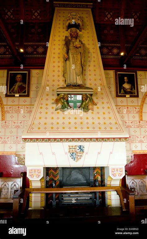 Interior Of Banqueting Hall Castell Coch Tongwynlais Cardiff South
