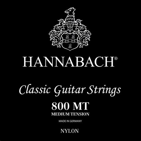 Hannabach 800 Mt Black Classical Guitar Strings