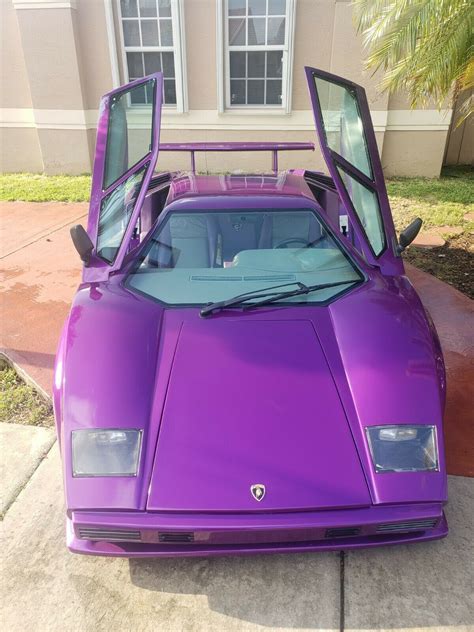 Lamborghini Countach Replica Purple For Sale Pontiac Fiero 1988 For