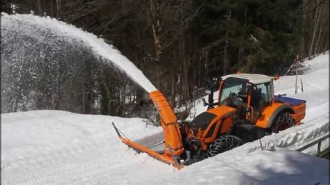 Tractor Mounted Snow Blower Westa 900 2600 Youtube