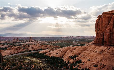 Arches National Park Rock Formation Outdoors In Desert Southwest Usa