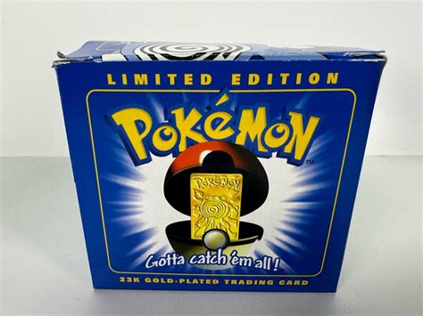 pokémon limited edition gotta catch em all 23k gold plated trading card